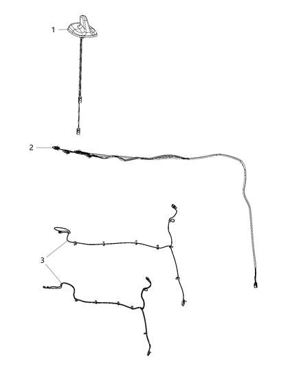 2017 Ram 3500 Cab Chassis(<10K lb.) Satellite Radio System Diagram