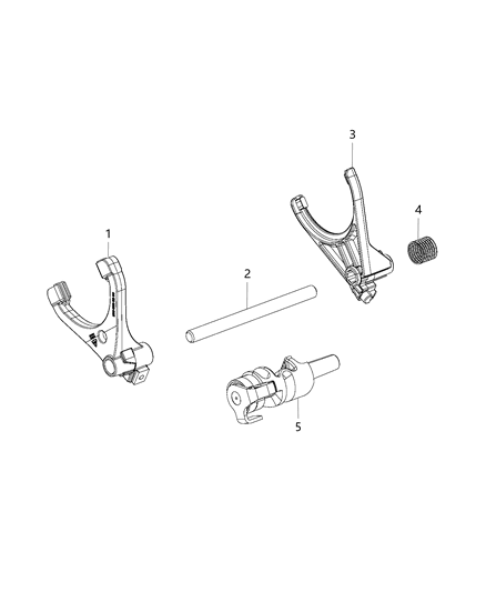 2020 Ram 1500 New Style Fork & Rail Diagram