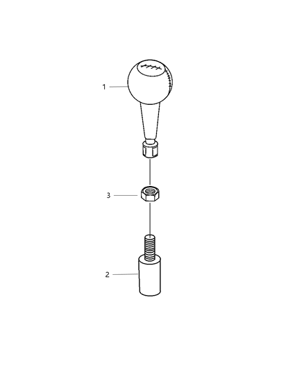 2002 Dodge Viper Knob Gearshift Diagram for SG08WUCAA