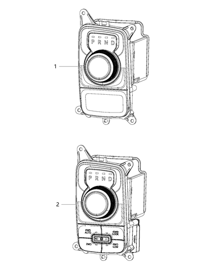 2020 Ram 1500 Classic Gearshift Controls Diagram 5 - Thumbnail
