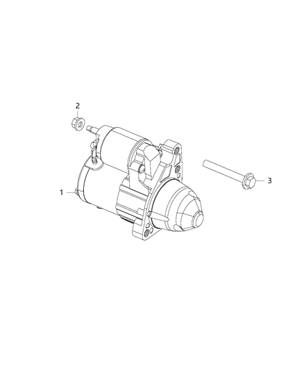 2014 Dodge Avenger Starter & Related Parts Diagram 1 - Thumbnail