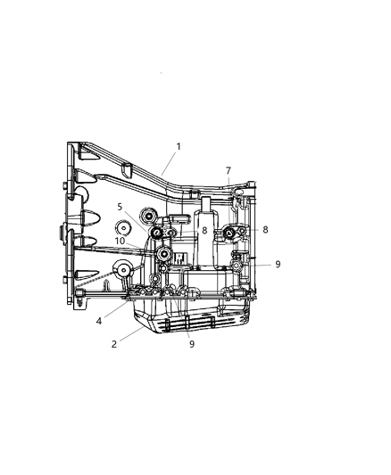 2006 Dodge Magnum Transmission Case & Related Parts Diagram 1 - Thumbnail