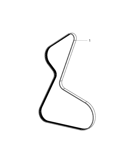 2020 Jeep Renegade Belts, Serpentine & V-Belts Diagram 2 - Thumbnail