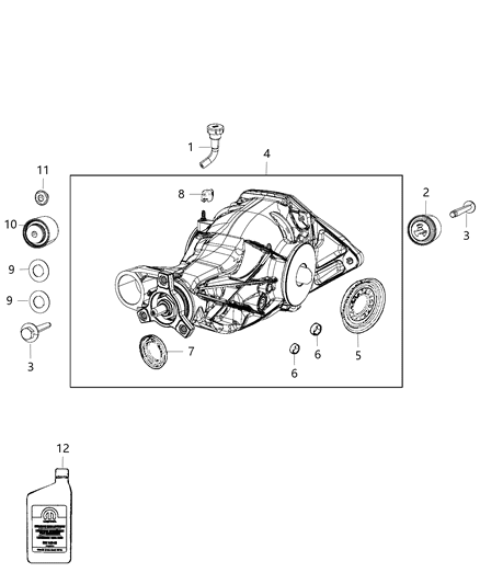 2016 Dodge Durango Axle Assembly And Components Diagram 1 - Thumbnail