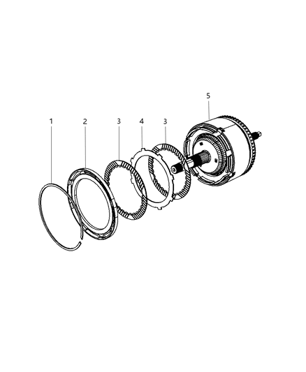 2010 Jeep Wrangler Input Clutch Assembly Diagram 4 - Thumbnail