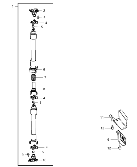 2011 Ram 3500 Cab Chassis Drive Shaft Diagram 3 - Thumbnail