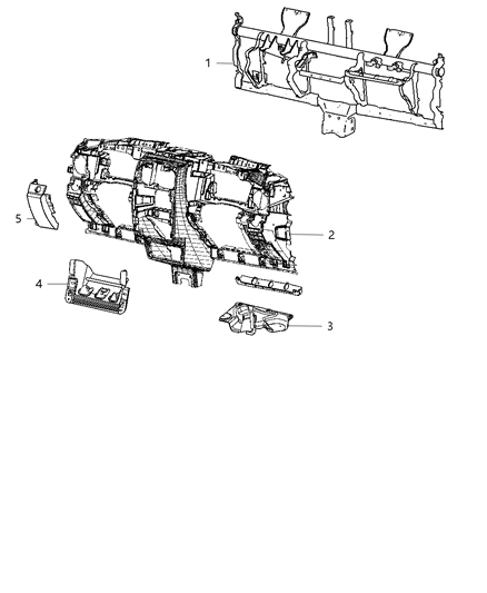 2009 Chrysler PT Cruiser Closure Panel, Lower Diagram for 5023919AB