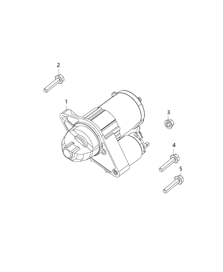 2021 Jeep Compass Starter & Related Parts Diagram 1 - Thumbnail