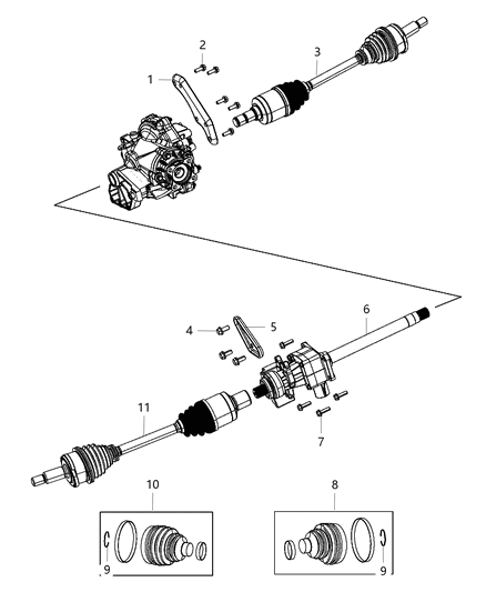 2013 Dodge Charger Shaft - Drive Diagram 2 - Thumbnail