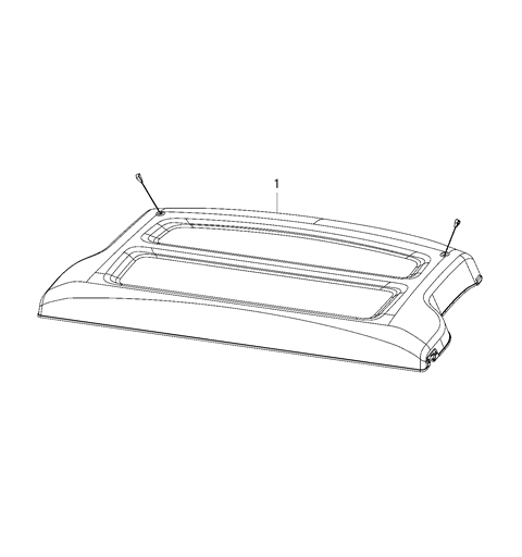 2021 Jeep Compass Cargo Covers, Bins And Organizers Diagram
