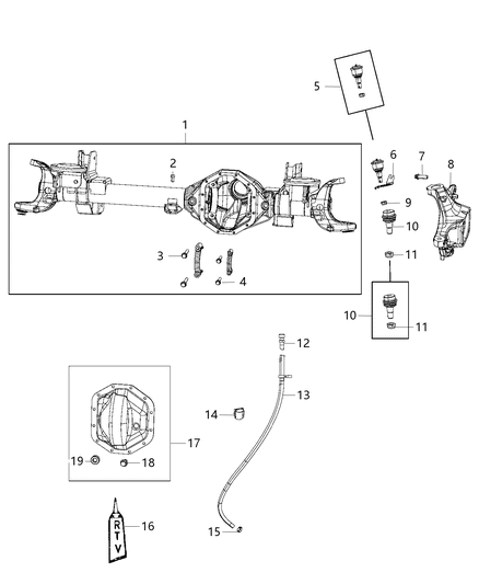 2016 Ram 5500 Housing And Vent of Front Axle; Differential And Drive Line Diagram