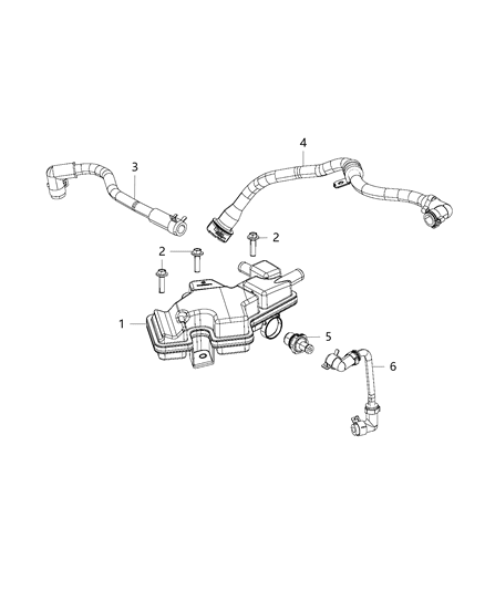 2015 Jeep Renegade Crankcase Ventilation Diagram 1 - Thumbnail