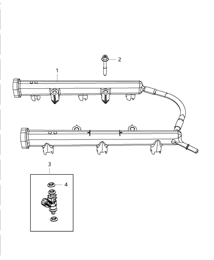 2020 Jeep Wrangler Fuel Rail & Injectors Diagram 3 - Thumbnail