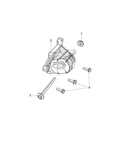 2020 Jeep Wrangler Engine Mounting Right Side Diagram 4 - Thumbnail