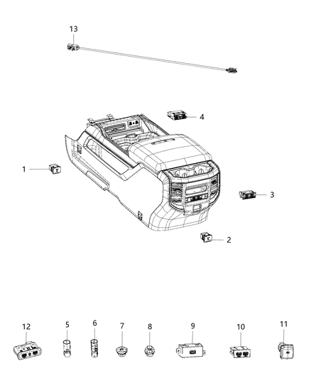 2019 Ram 2500 Power Inverter Outlet Diagram 1 - Thumbnail