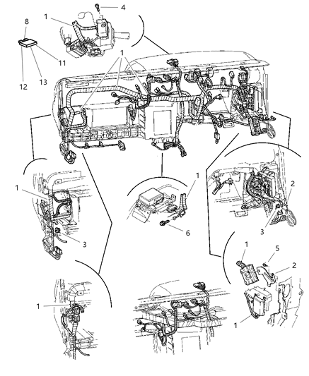 2000 Dodge Dakota Wiring Splice Kit Diagram for 5018395AA