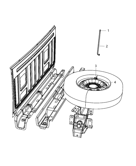 2010 Dodge Ram 3500 Cab Chassis Spare Tire Stowage Diagram