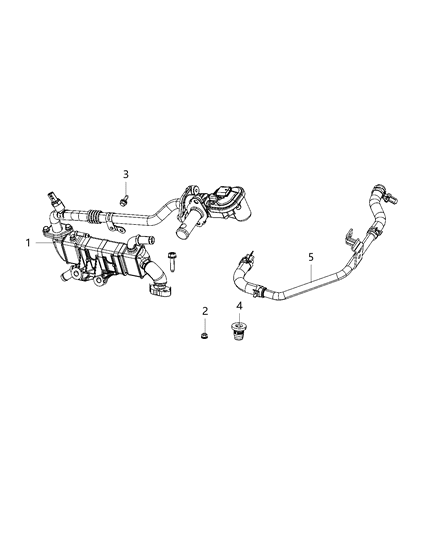 2019 Ram 1500 New Style EGR Cooling System Diagram