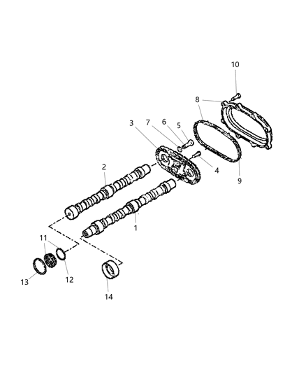2021 Ram ProMaster 2500 Camshafts & Valvetrain Diagram 1 - Thumbnail
