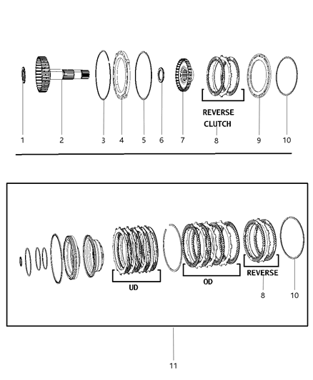 2008 Jeep Commander Input Clutch Assembly Diagram 3 - Thumbnail