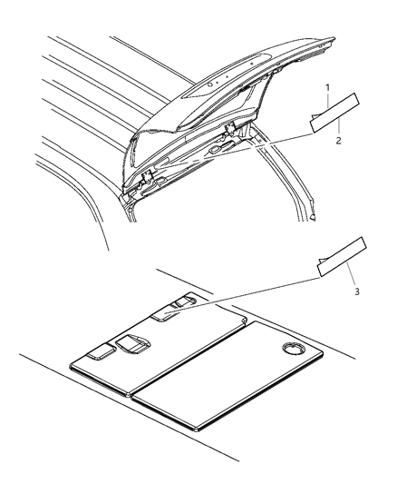 2012 Ram C/V Liftgate of Labels Diagram