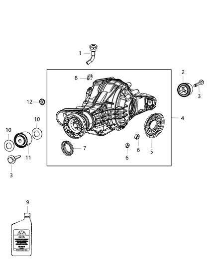 2013 Dodge Durango Axle Assembly And Components Diagram 2 - Thumbnail