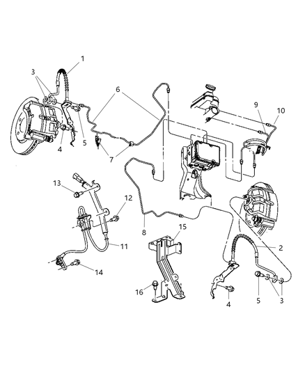 2007 Chrysler Town & Country Tube Assembly Diagram for 4721050AB