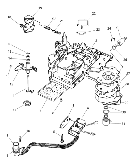 1998 Dodge Durango Valve Body Diagram 1 - Thumbnail