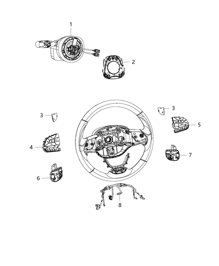 2014 Jeep Grand Cherokee Switch Speed Control Diagram for 68159640AC