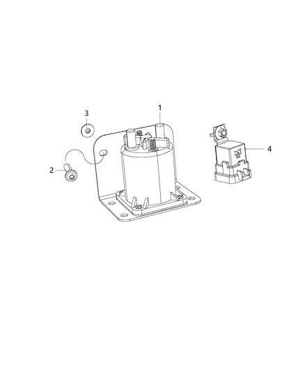 2014 Ram 3500 Pickup Relay - Air Intake Heater Diagram