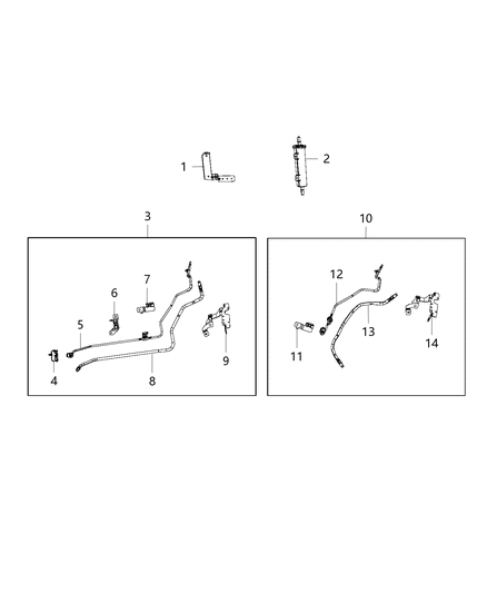 2019 Jeep Wrangler Emission Control Vacuum Harness Diagram 1 - Thumbnail
