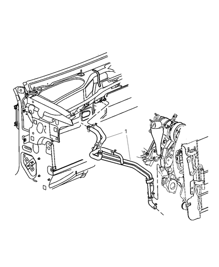 2004 Jeep Liberty Plumbing - Heater Diagram 3 - Thumbnail