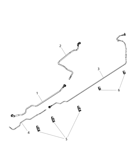 2019 Ram 1500 New Style Fuel Lines Chassis Diagram