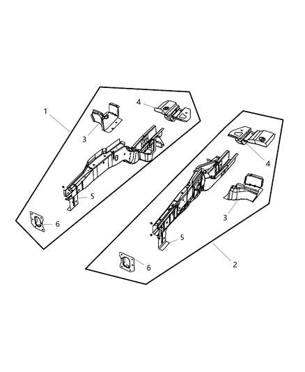 2013 Ram C/V Frame, Front Diagram