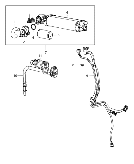 2012 Dodge Charger Canister Vapor Diagram for 68057086AC