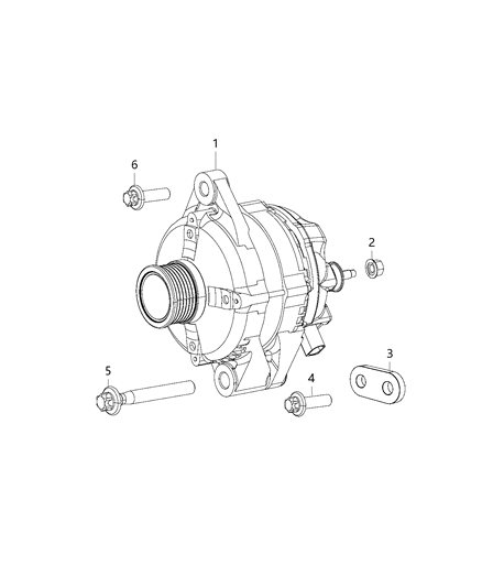 2018 Jeep Compass Generator/Alternator Diagram 2 - Thumbnail