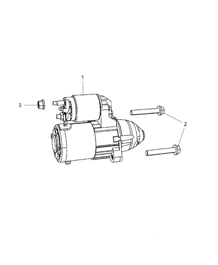 2012 Dodge Caliber Starter & Related Parts Diagram 2 - Thumbnail