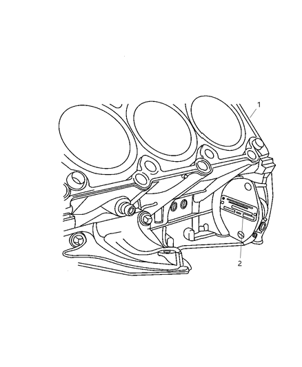 2006 Chrysler Crossfire Engine Assemblies And Engine I.D. Location Diagram 1 - Thumbnail