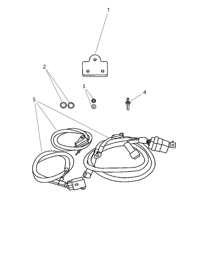 1999 Dodge Ram 3500 Module Package Fuel Pump/Level Unit Seal Wiring Diagram for 5175538AA
