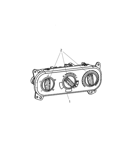 2007 Jeep Compass Control Heater Diagram for 5058300AC