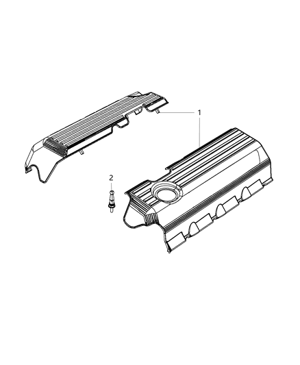 2015 Chrysler 300 Engine Covers & Related Parts Diagram 4 - Thumbnail