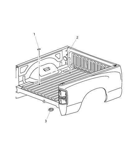 2014 Ram 3500 Pickup Pick-Up Box Plugs Diagram