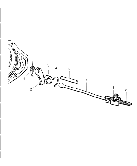 1999 Dodge Ram Wagon Parking Sprag Diagram 1 - Thumbnail