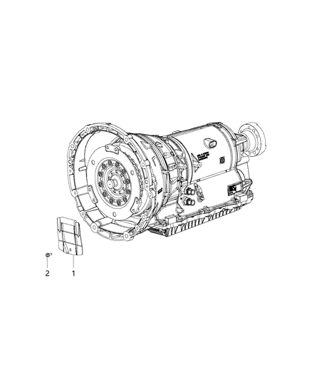 2017 Dodge Challenger Mounting Covers And Shields of Automatic Transmission Diagram 2 - Thumbnail