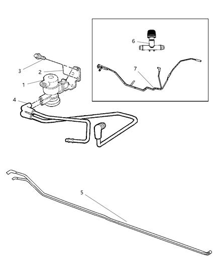 2001 Jeep Cherokee Emission Control Vacuum Harness Diagram 2 - Thumbnail