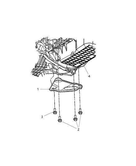2006 Chrysler Pacifica Structural Collar of Engine Mounting Diagram