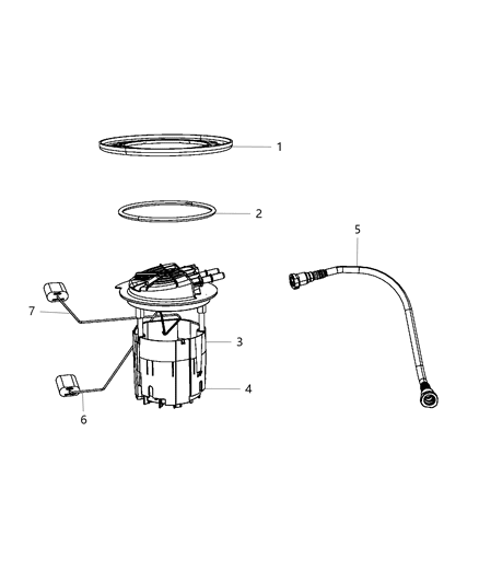 2010 Dodge Journey Module Kit Level Unit Diagram for 68041130AA