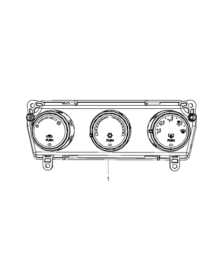 2012 Jeep Liberty Heater Control Diagram for 55111943AE