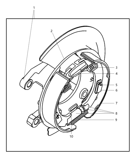 2001 Dodge Ram 2500 Adapter Parking Brake Diagram for 52009919AA