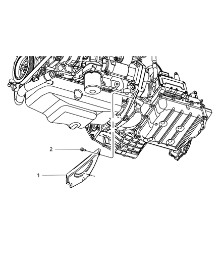 2008 Dodge Grand Caravan Mounting Covers And Shields Diagram 1 - Thumbnail